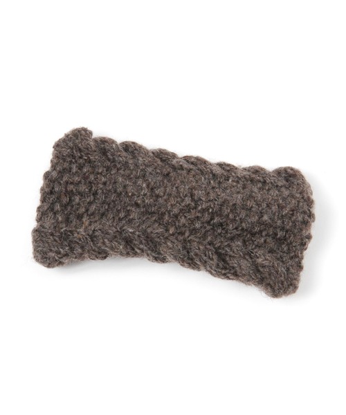 studio CLIP(スタディオクリップ)の「ニットリボンヘアバンド(ヘアバンド・レディース・グレー/ブラウン・FREE)」の5枚目の写真