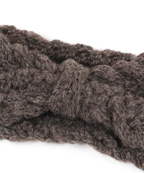 studio CLIP(スタディオクリップ)の「ニットリボンヘアバンド(ヘアバンド・レディース・グレー/ブラウン・FREE)」の6枚目の写真