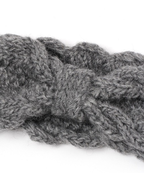 studio CLIP(スタディオクリップ)の「ニットリボンヘアバンド(ヘアバンド・レディース・グレー/ブラウン・FREE)」の7枚目の写真