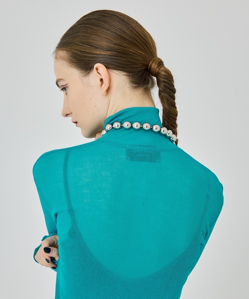 UNITED TOKYO(ユナイテッドトウキョウ)の「フロントボタンシアーカットソー(Tシャツ/カットソー・レディース・ブラック/レッド/インディゴブルー・FREE)」の15枚目の写真