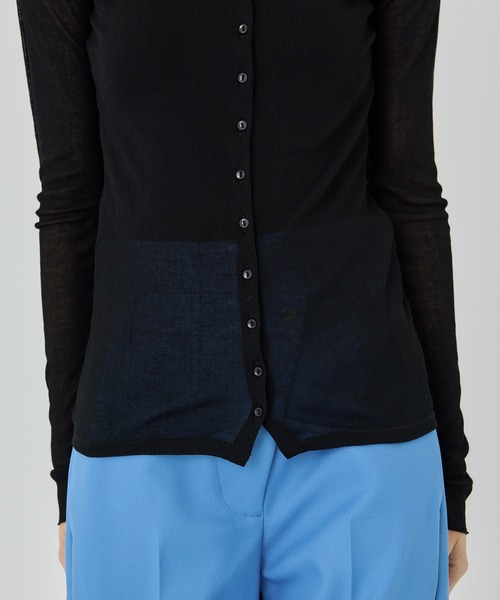 UNITED TOKYO(ユナイテッドトウキョウ)の「フロントボタンシアーカットソー(Tシャツ/カットソー・レディース・ブラック/レッド/インディゴブルー・FREE)」の11枚目の写真