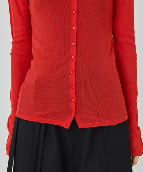 UNITED TOKYO(ユナイテッドトウキョウ)の「フロントボタンシアーカットソー(Tシャツ/カットソー・レディース・ブラック/レッド/インディゴブルー・FREE)」の13枚目の写真