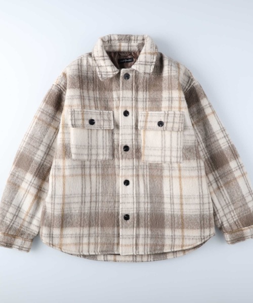 Right-on（ライトオン）の「シャギーCPOシャツ（その他アウター・メンズ・ベージュ/ブラック・M/L/XL）」の14枚目の写真