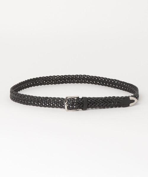Scye(サイ)の「【Scye / サイ】Bridle Leather Woven Leather Belt / ブライドルレザーウーヴンレザーベルト(ベルト・メンズ・ブラック・FREE)」の6枚目の写真