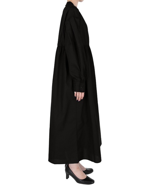 coca(coca)(コカ)の「スタンドカラーシャツワンピース(ワンピース・レディース・ホワイト/ブラック・ONE SIZE)」の14枚目の写真