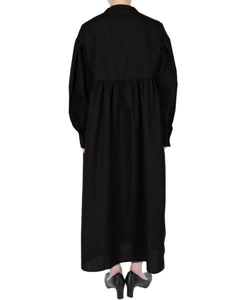 coca(coca)(コカ)の「スタンドカラーシャツワンピース(ワンピース・レディース・ホワイト/ブラック・ONE SIZE)」の20枚目の写真