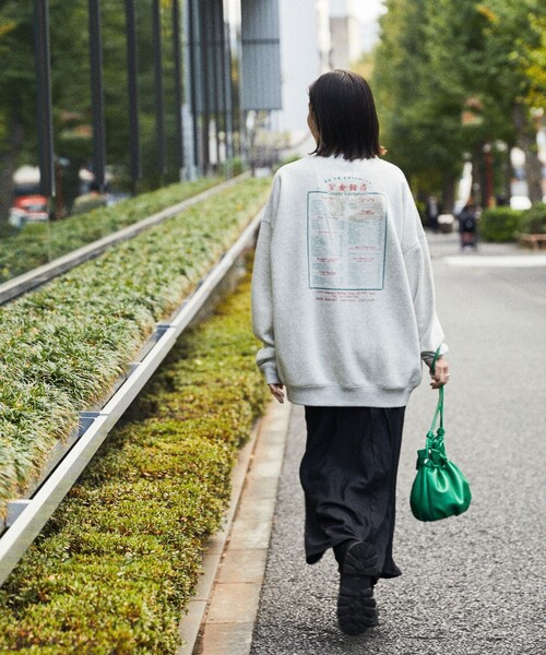 FREAK'S STORE(フリークスストア)の「WEB限定 紫金飯店×FREAK'S STORE 別注 バックプリント クルーネックスウェット/中華/チャイナデザイン(スウェット・メンズ・ブラック/アッシュグレー・SMALL/MEDIUM/LARGE)」の14枚目の写真