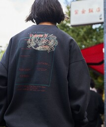 FREAK'S STORE | WEB限定 紫金飯店×FREAK'S STORE 別注 バックプリント クルーネックスウェット/中華/チャイナデザイン(スウェット)