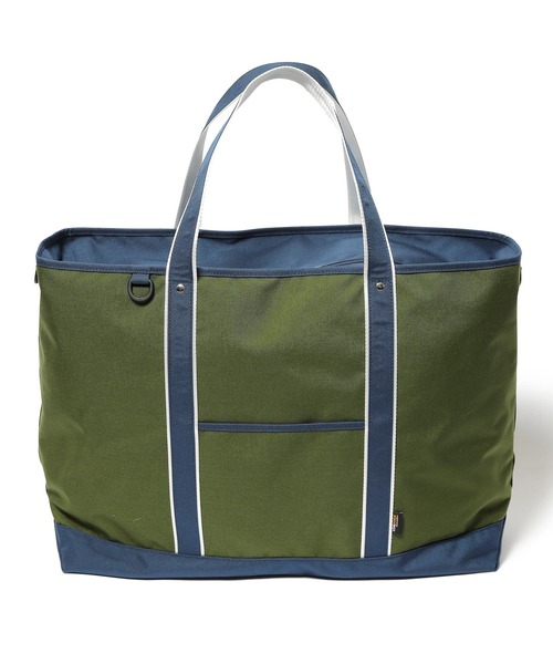 XLARGE（エクストララージ）の「CORDURA WIDE TOTE BAG（ショルダーバッグ・メンズ・ブラック/グリーン・ONE SIZE）」の4枚目の写真