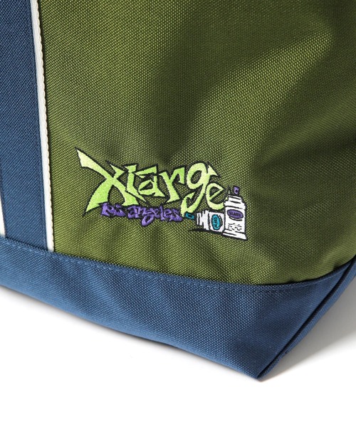 XLARGE（エクストララージ）の「CORDURA WIDE TOTE BAG（ショルダーバッグ・メンズ・ブラック/グリーン・ONE SIZE）」の8枚目の写真