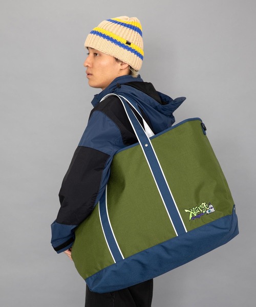 XLARGE（エクストララージ）の「CORDURA WIDE TOTE BAG（ショルダーバッグ・メンズ・ブラック/グリーン・ONE SIZE）」の11枚目の写真