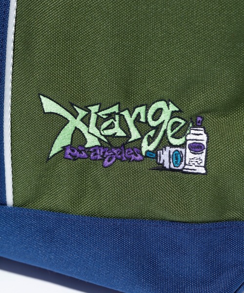 XLARGE（エクストララージ）の「CORDURA WIDE TOTE BAG（ショルダーバッグ・メンズ・ブラック/グリーン・ONE SIZE）」の20枚目の写真