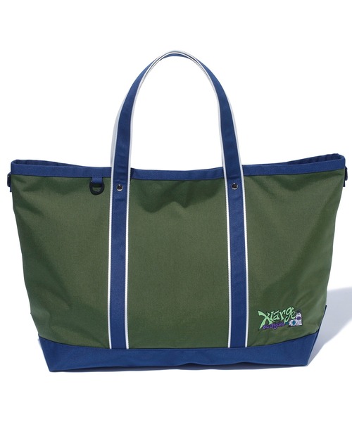 XLARGE（エクストララージ）の「CORDURA WIDE TOTE BAG（ショルダーバッグ・メンズ・ブラック/グリーン・ONE SIZE）」の15枚目の写真