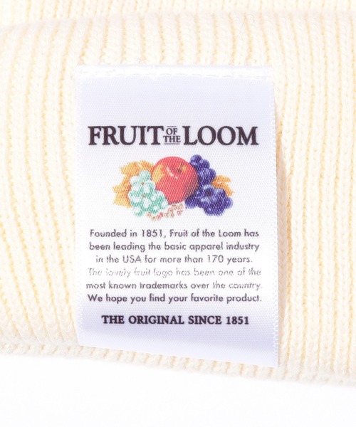 FRUIT OF THE LOOM（フルーツオブザルーム）の「FRUIT OF THE LOOM　SHORT WACH（ニットキャップ/ビーニー・メンズ・オフホワイト/チャコール/パープル/イエロー・FREE）」の7枚目の写真