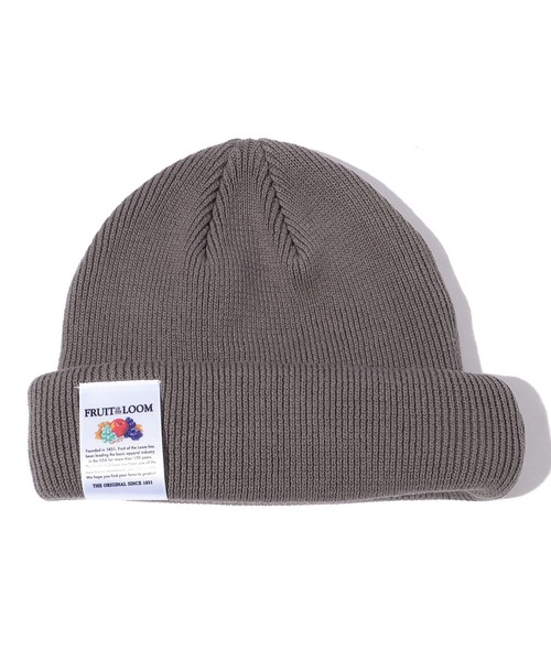 FRUIT OF THE LOOM（フルーツオブザルーム）の「FRUIT OF THE LOOM　SHORT WACH（ニットキャップ/ビーニー・メンズ・オフホワイト/チャコール/パープル/イエロー・FREE）」の12枚目の写真