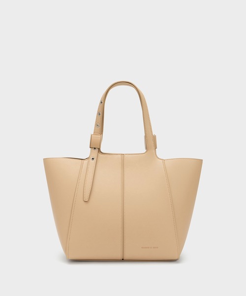 CHARLES & KEITH（チャールズ & キース）の「Altea アルテア トートバッグ（トートバッグ・レディース・ブラック/ベージュ/ライトブラウン・L）」の3枚目の写真