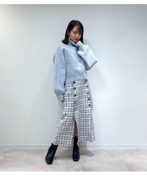 GALENA（ガレナ）の「【GALENA/ガレナ】タートルネックコクーンニット（ニット/セーター・レディース・ブラック/ブラウン/グレー/グリーン・FREE）」の6枚目の写真