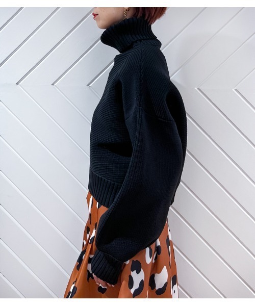 GALENA（ガレナ）の「【GALENA/ガレナ】タートルネックコクーンニット（ニット/セーター・レディース・ブラック/ブラウン/グレー/グリーン・FREE）」の18枚目の写真