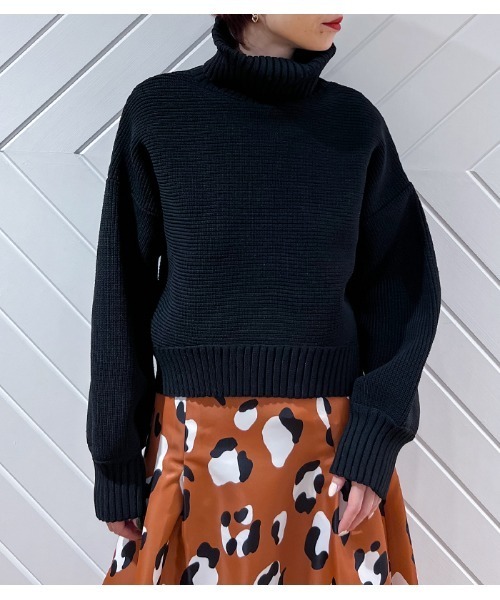 GALENA（ガレナ）の「【GALENA/ガレナ】タートルネックコクーンニット（ニット/セーター・レディース・ブラック/ブラウン/グレー/グリーン・FREE）」の19枚目の写真