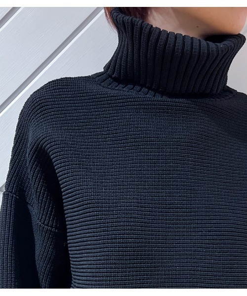 GALENA（ガレナ）の「【GALENA/ガレナ】タートルネックコクーンニット（ニット/セーター・レディース・ブラック/ブラウン/グレー/グリーン・FREE）」の16枚目の写真
