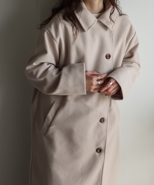 COURO（コウロ）の「3WAYカラーロングコート（ステンカラーコート・レディース・モカ/ブラック/アイボリー・M）」の12枚目の写真