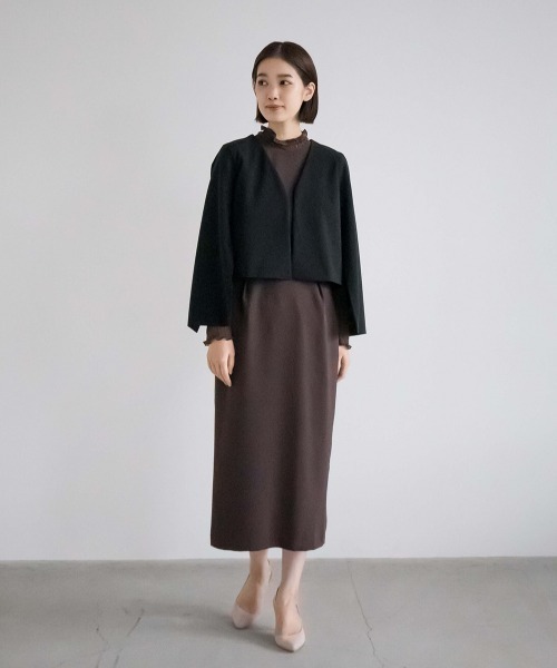 kaene（カエン）の「ケープジャケット（その他アウター・レディース・ブラック・34/36/38）」の4枚目の写真