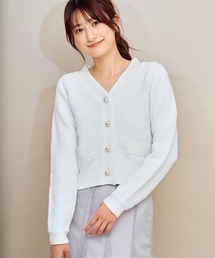 パールボタンニット