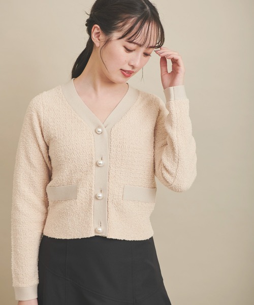 NOELA（ノエラ）の「パールボタンニット（カーディガン/ボレロ・レディース・オフホワイト/ベージュ/ブラック・フリー）」の13枚目の写真
