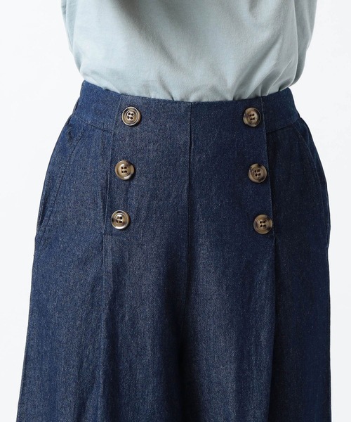 Grand PARK（グランドパーク）の「マリンデザイン　ライトデニム（デニムパンツ・レディース・ライトブルー/ネイビー・M/L）」の7枚目の写真