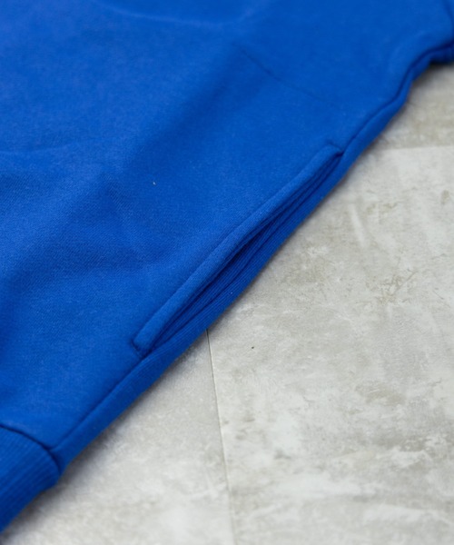 NYLAUS（ナイラス）の「CVC裏毛 5B Vネック スウェット ルーズカーディガン（カーディガン/ボレロ・メンズ・ブラック/ブルー/グリーン/オートミール/オレンジ/イエロー・M/LL/L）」の19枚目の写真