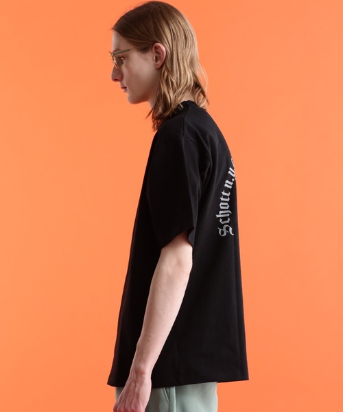 schott（ショット）の「【WEB LIMITED】Schott/ショット/T-SHIRT DOLLER ROSE/Tシャツ "ダラーローズ"（Tシャツ/カットソー・メンズ・ホワイト/ブラック/オレンジ/ブルーグレー/ダークグリーン/チャコールグレー・2XL/L/XL/M）」の13枚目の写真