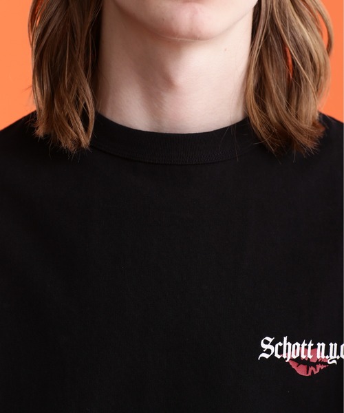 schott（ショット）の「【WEB LIMITED】Schott/ショット/T-SHIRT DOLLER ROSE/Tシャツ "ダラーローズ"（Tシャツ/カットソー・メンズ・ホワイト/ブラック/オレンジ/ブルーグレー/ダークグリーン/チャコールグレー・2XL/L/XL/M）」の15枚目の写真