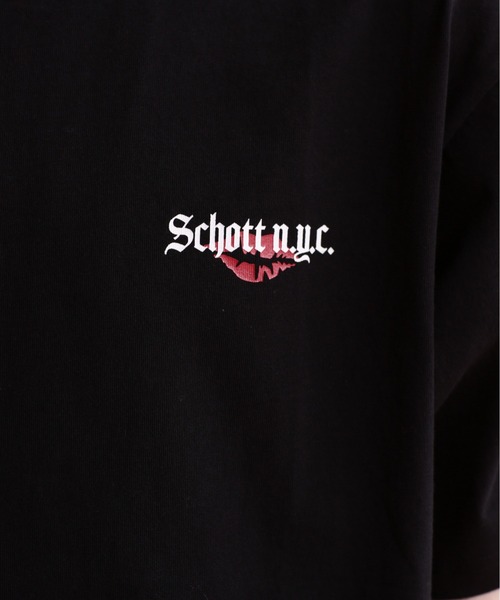 schott（ショット）の「【WEB LIMITED】Schott/ショット/T-SHIRT DOLLER ROSE/Tシャツ "ダラーローズ"（Tシャツ/カットソー・メンズ・ホワイト/ブラック/オレンジ/ブルーグレー/ダークグリーン/チャコールグレー・2XL/L/XL/M）」の17枚目の写真