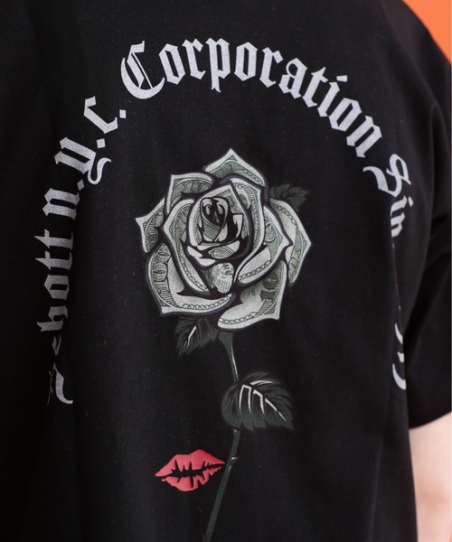 schott（ショット）の「【WEB LIMITED】Schott/ショット/T-SHIRT DOLLER ROSE/Tシャツ "ダラーローズ"（Tシャツ/カットソー・メンズ・ホワイト/ブラック/オレンジ/ブルーグレー/ダークグリーン/チャコールグレー・2XL/L/XL/M）」の19枚目の写真