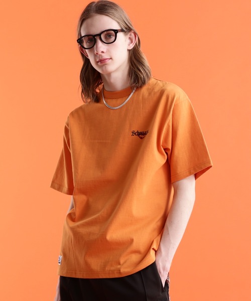 schott（ショット）の「【WEB LIMITED】Schott/ショット/T-SHIRT DOLLER ROSE/Tシャツ "ダラーローズ"（Tシャツ/カットソー・メンズ・ホワイト/ブラック/オレンジ/ブルーグレー/ダークグリーン/チャコールグレー・2XL/L/XL/M）」の12枚目の写真