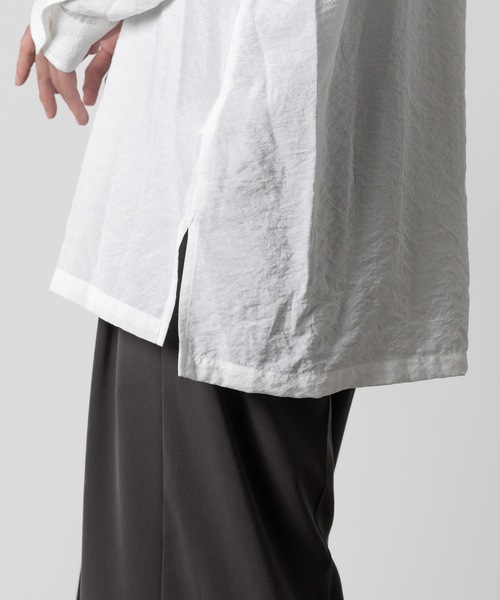 ATTACHMENT(アタッチメント)の「RY/NYローン スキッパーシャツ / RY/NY LAWN SKIPPER SHIRT(シャツ/ブラウス・メンズ・ライトピンク/ホワイト/ブラック・1/2/3)」の11枚目の写真