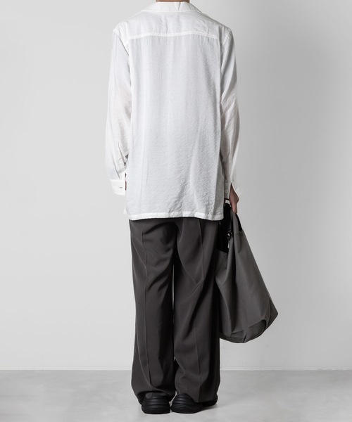 ATTACHMENT(アタッチメント)の「RY/NYローン スキッパーシャツ / RY/NY LAWN SKIPPER SHIRT(シャツ/ブラウス・メンズ・ライトピンク/ホワイト/ブラック・1/2/3)」の13枚目の写真