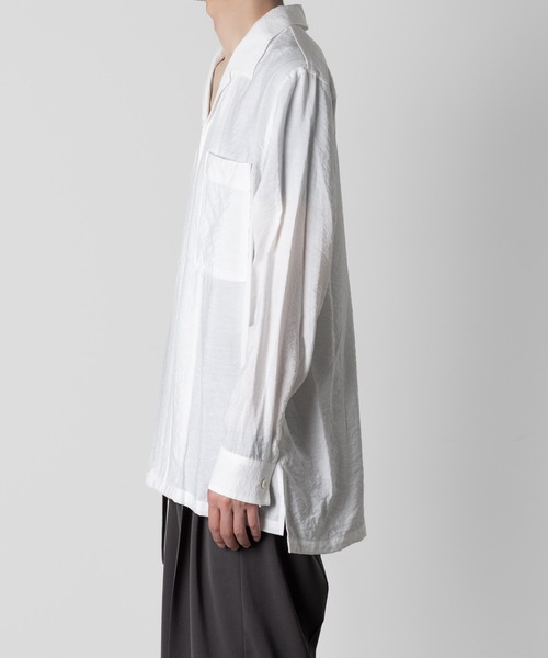 ATTACHMENT(アタッチメント)の「RY/NYローン スキッパーシャツ / RY/NY LAWN SKIPPER SHIRT(シャツ/ブラウス・メンズ・ライトピンク/ホワイト/ブラック・1/2/3)」の6枚目の写真