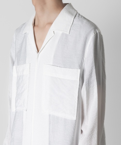 ATTACHMENT(アタッチメント)の「RY/NYローン スキッパーシャツ / RY/NY LAWN SKIPPER SHIRT(シャツ/ブラウス・メンズ・ライトピンク/ホワイト/ブラック・1/2/3)」の8枚目の写真