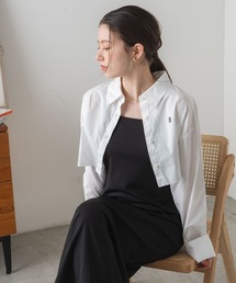 WEGO | WEGO/ロゴ刺繍クロップドシャツ(シャツ/ブラウス)