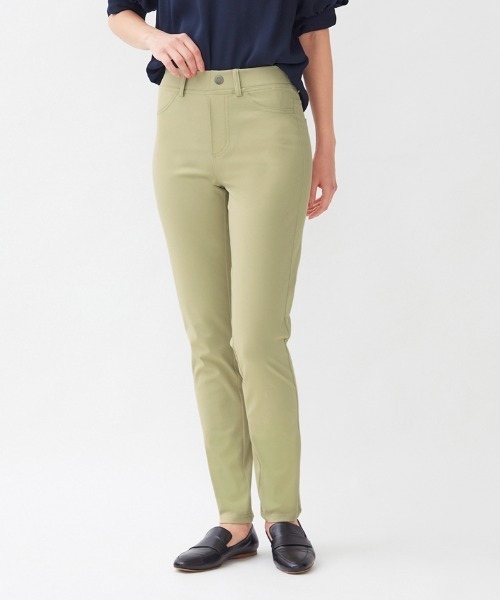 Tuche(トゥシェ)の「Tuche/トゥシェ ストレッチパンツ スキニースタイル ライトテックストレッチ フルレングス丈(その他パンツ・レディース・ブラック/ネイビー/オフホワイト/サンドベージュ/グリーン系その他/ピンク系その他/オレンジ系その他/ライトグリーン/ピンク/カーキ/グレー・MEDIUM/LARGE/X-LARGE/L~LL)」の8枚目の写真