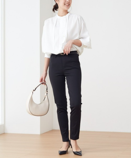 Tuche(トゥシェ)の「Tuche/トゥシェ ストレッチパンツ スキニースタイル ライトテックストレッチ フルレングス丈(その他パンツ・レディース・ブラック/ネイビー/オフホワイト/サンドベージュ/グリーン系その他/ピンク系その他/オレンジ系その他/ライトグリーン/ピンク/カーキ/グレー・MEDIUM/LARGE/X-LARGE/L~LL)」の22枚目の写真