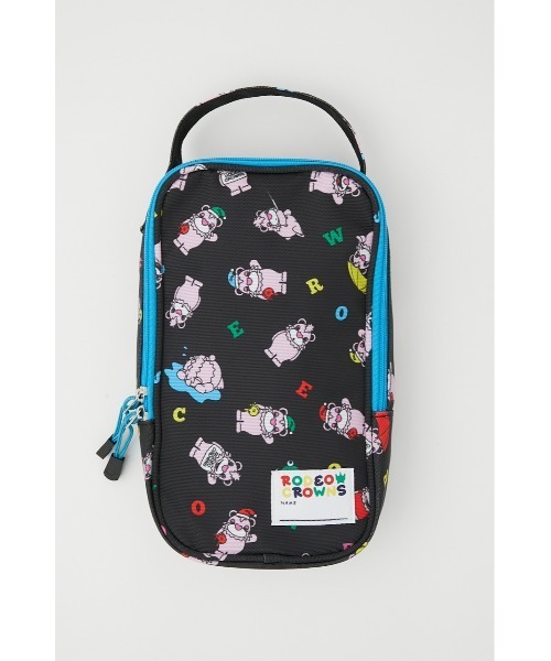 RODEO CROWNS WIDE BOWL（ロデオクラウンズワイドボウル）の「RCS BEAR シューズバッグ（エコバッグ/サブバッグ・レディース・ピンク系その他/ブラック系その他・FREE）」の2枚目の写真