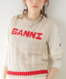 【GANNI / ガニー】 Cotton Rope Vest:ベスト