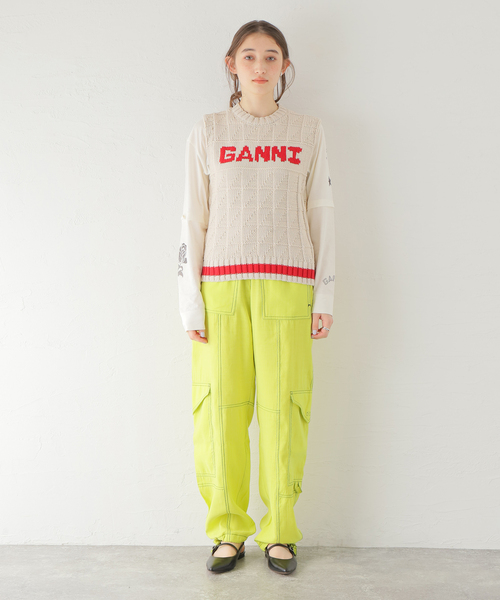 セール】【GANNI / ガニー】 Cotton Rope Vest：ベスト（ベスト