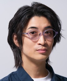 オーバル型 ライトカラー レンズ サングラス | 太縁メガネ | 黒縁メガネ | ユニセックス