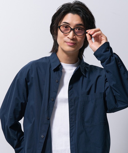 Zoff(ゾフ)の「オーバル型 ライトカラー レンズ サングラス | 太縁メガネ | 黒縁メガネ | ユニセックス(サングラス・レディース・ライトパープル/ブラック/レッド系その他/ブルー系その他・FREE)」の7枚目の写真