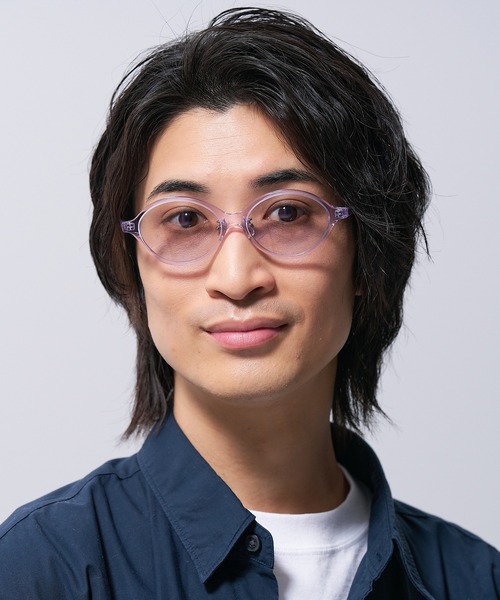 Zoff(ゾフ)の「オーバル型 ライトカラー レンズ サングラス | 太縁メガネ | 黒縁メガネ | ユニセックス(サングラス・レディース・ライトパープル/ブラック/レッド系その他/ブルー系その他・FREE)」の17枚目の写真