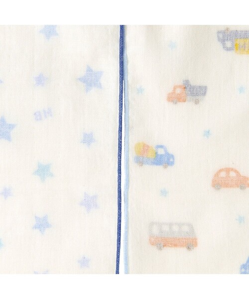 HOT BISCUITS(ホットビスケッツ)の「ガーゼハンカチ2枚組セット(その他ベビー用品・キッズ・ホワイト×ピンク/ホワイト/ホワイト×ブルー/アイボリー・フリー)」の7枚目の写真