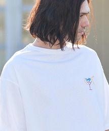 mt8409- ワンポイント刺繍TビッグシルエットTシャツ（ガール）